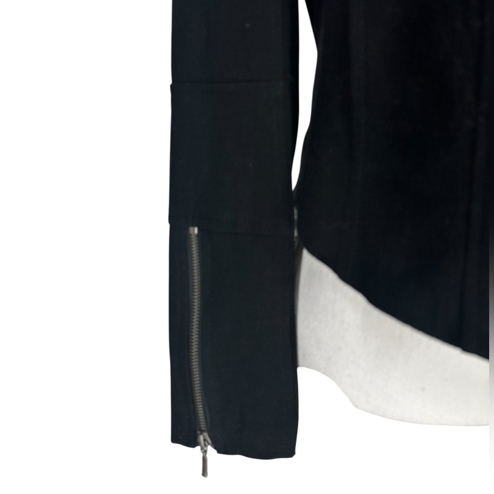 BLANK NYC / Black Double Zip Up Jacket Mesh Panels / Small / Goth Emo Indie - Picture 5 of 10